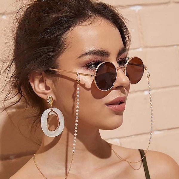 Stilvolle Perlen-Sonnenbrillenkette – Bewahren Sie Ihre Sonnenbrille sicher und zugänglich auf – perfektes Geschenk für Sie