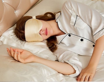 Opulent Oversized Silk Mulberry Eye Mask - Ultimate Luxury for Restful Sleep, Mother's Day Gift