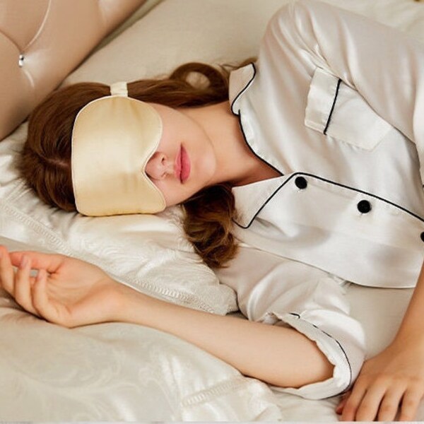 Opulent Oversized Silk Mulberry Eye Mask - Ultimate Luxury for Restful Sleep, Mother's Day Gift