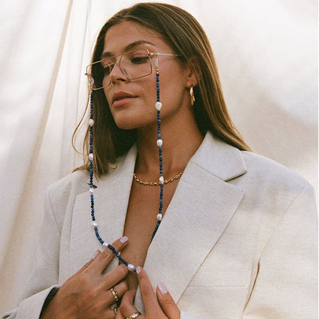 Authentic Natural Fresh Water Pearl Sunglasses Chainglasses Etsy