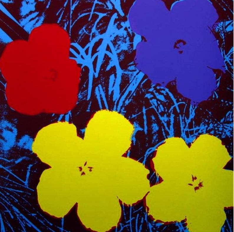 Andy Warholflowers 1970 Original European Etsy