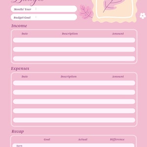 Ultimate Monthly Budget Planner Income, Financial Planner, Budget Tracker, Expense Tracker