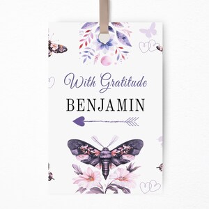 Carte de remerciement, Tag personnalisé,  Cadeau, remerciement, message