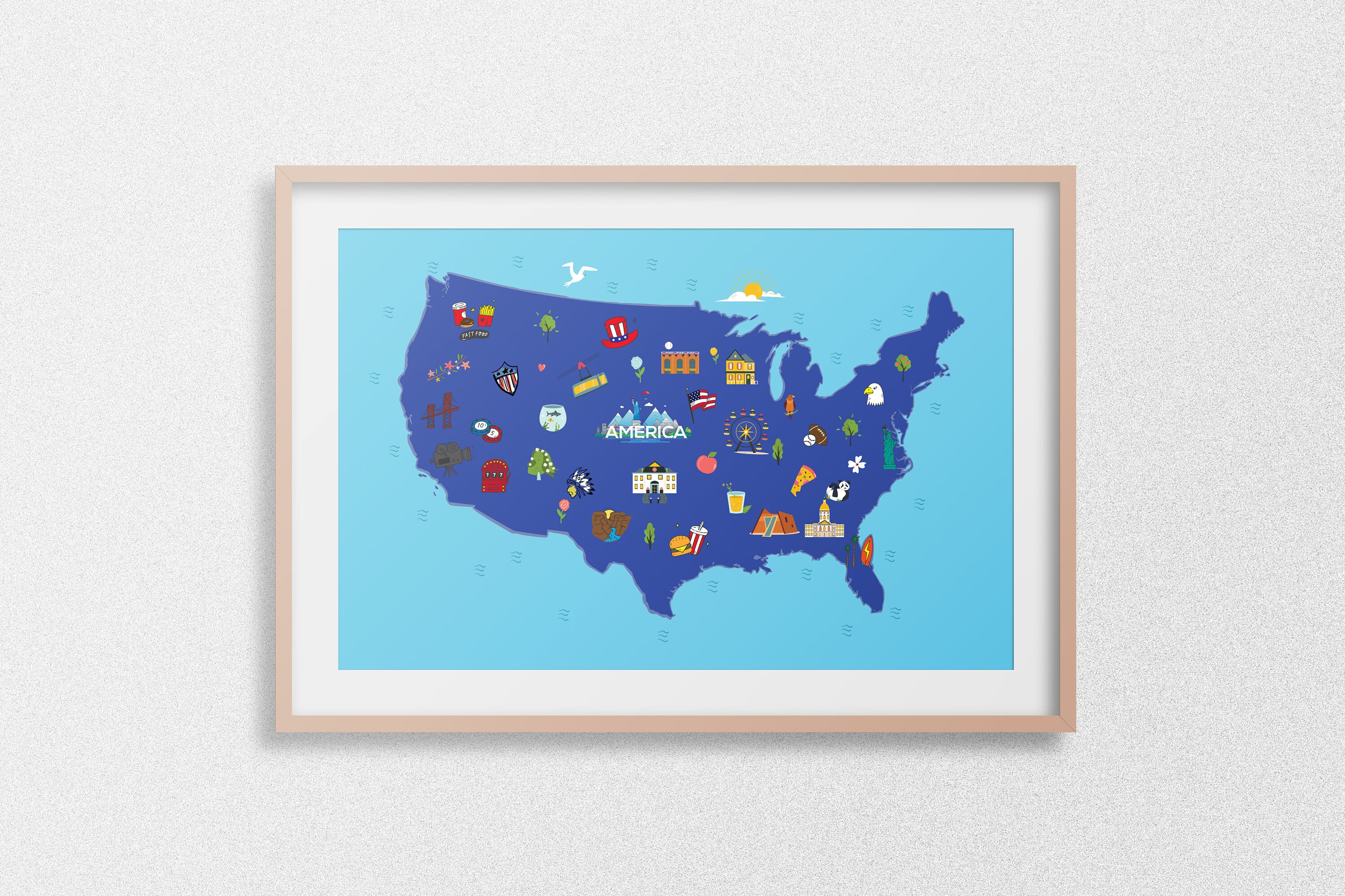 travel-map-of-united-states-usa-wall-hanging-prints-etsy-australia