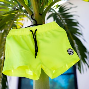 Electric Rays Swim Trunks - Kids Swimwear - Neon Yellow