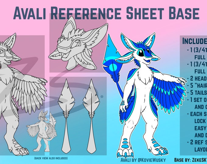 Protogen Reference Sheet Base - Etsy Canada