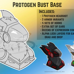 Protogen Bust Icon Base