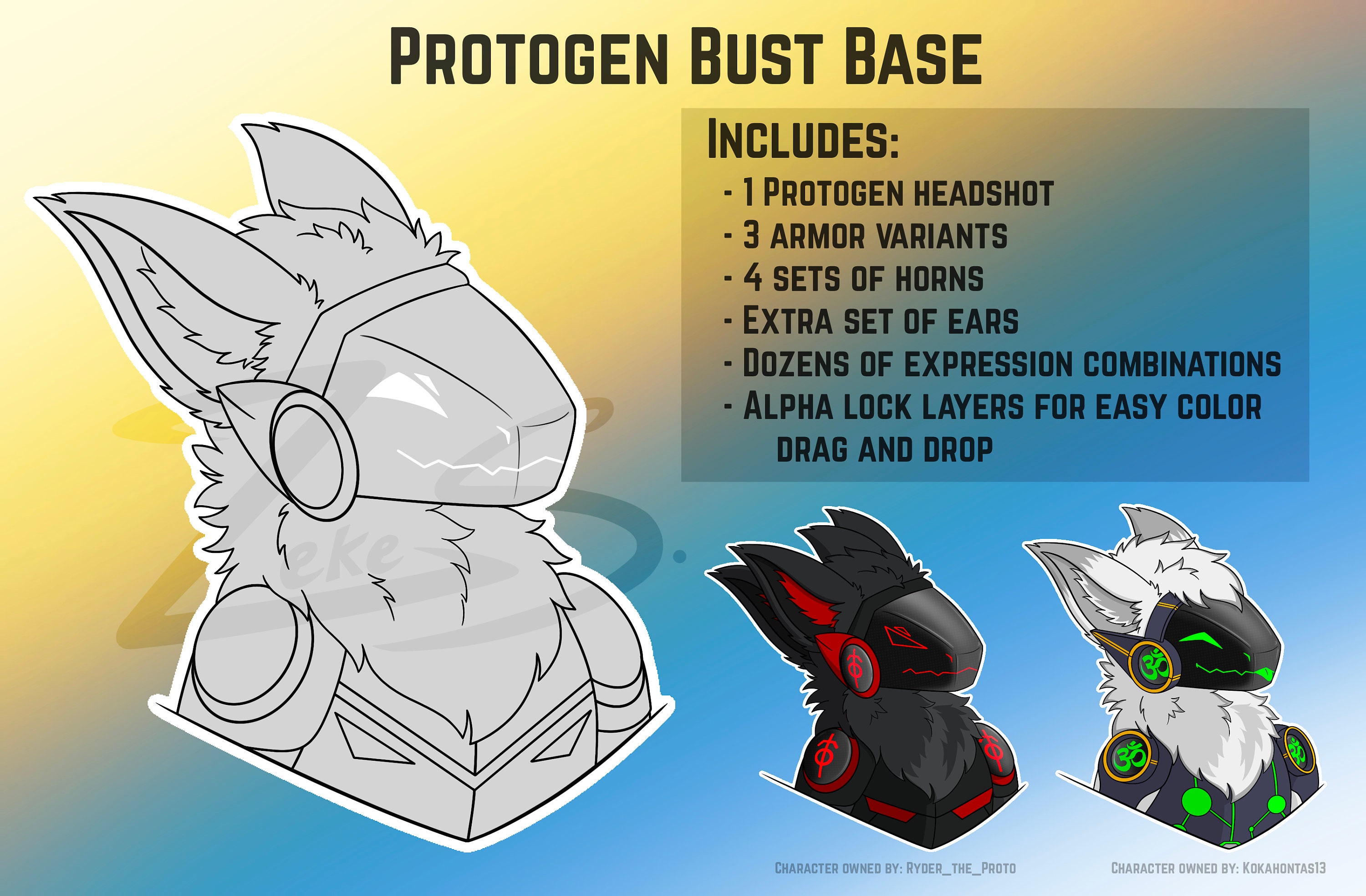 Custom Protogen Heads