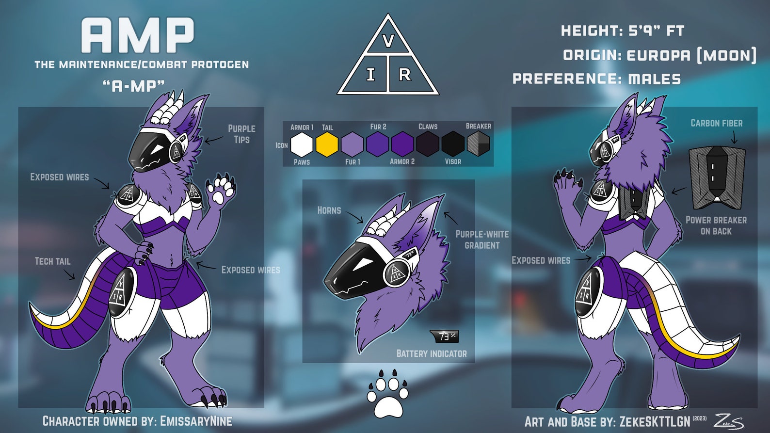 Protogen Reference Sheet Base - Etsy UK