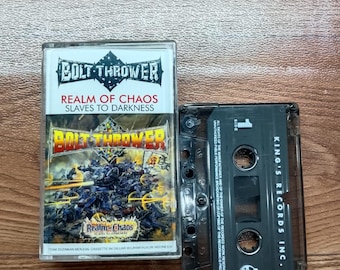 Bolt Thrower Reino del caos Esclavizador de la oscuridad cinta de casete