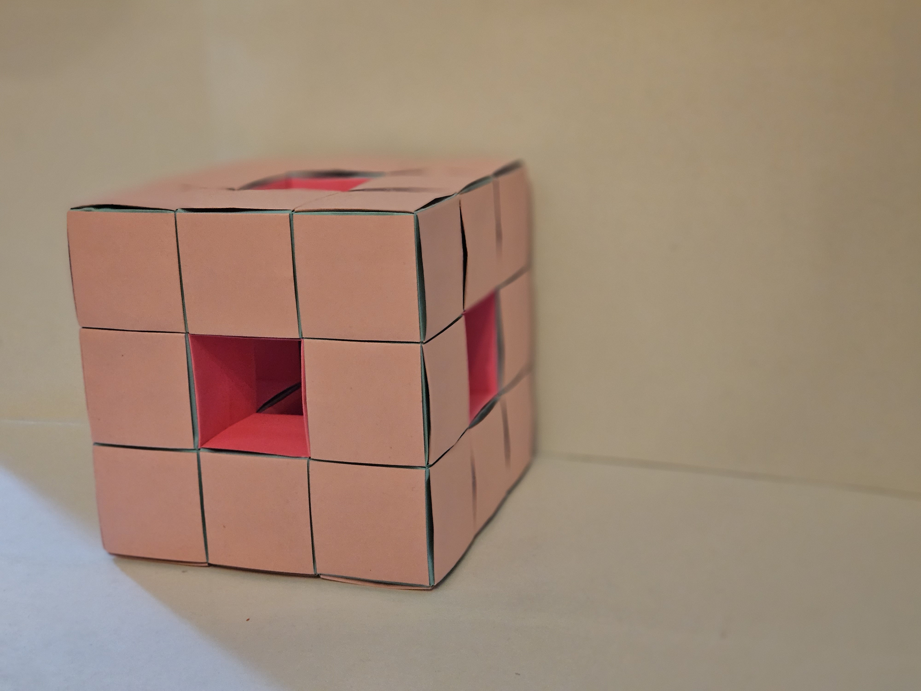 Big Floppa Cube Papercraft Template. DIY Lowpoly Toy. 3D Origami Big Floppa
