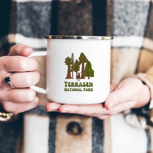 Throne of Glass Terrasen National Park Enamel Camping Mug