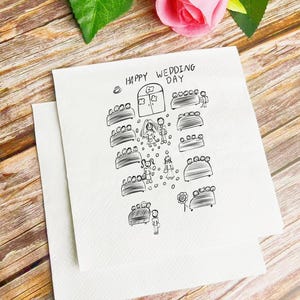 Servilletas personalizadas con notas de amor escritas a mano, servilletas de papel con notas manuscritas personalizadas, servilletas impresas para cóctel de boda, servilletas personalizadas con notas de amor.