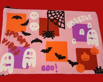 Halloween Zip Beutel: Gruselige Puff Vinyl
