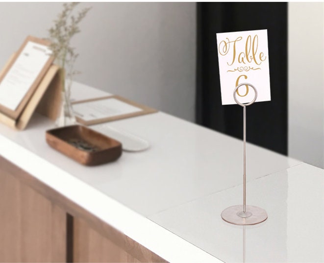Wedding Table Numbers 24 Pack Table Number Holders Wedding Table Name Card Holder Clips Picture Memo Note Photo Stand 