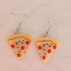 Pizza Earrings Food Essen