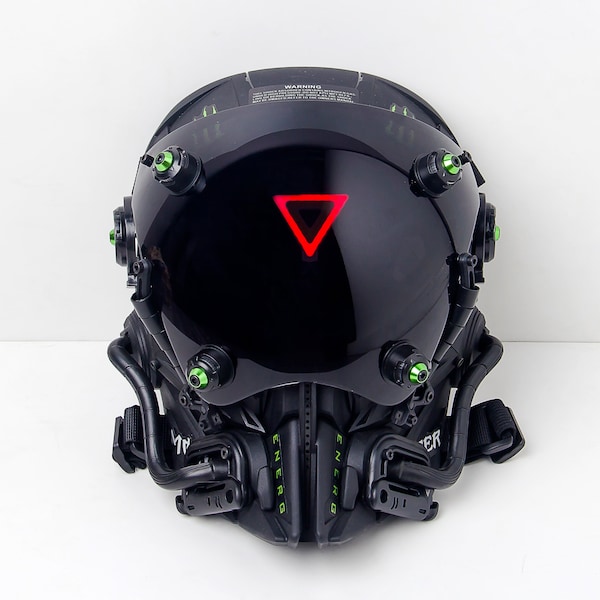 Black Cyberpunk Mask, Handmade Cyber Mask, Mask for Men, Birthday Gift