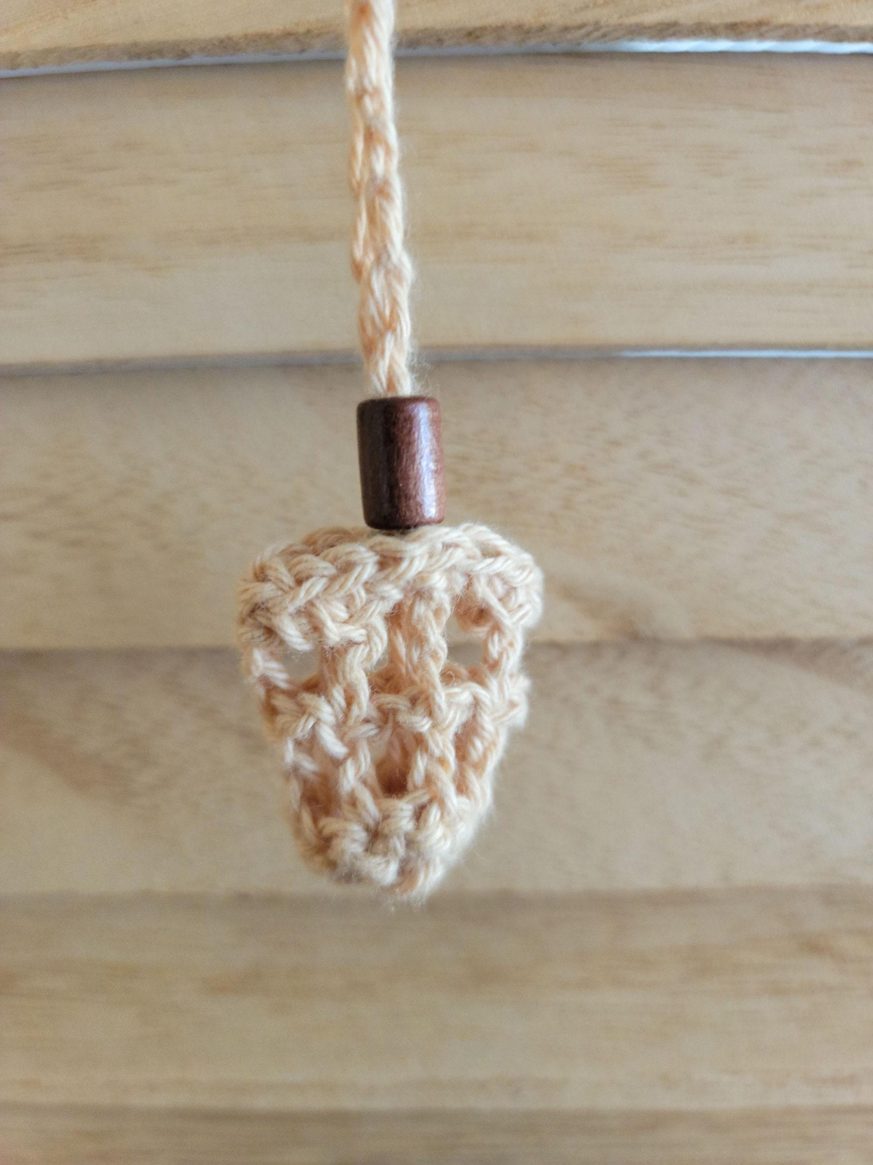 Crochet Crystal Holder Necklace