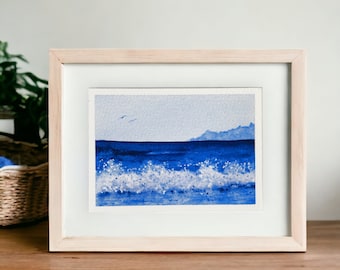 Seascape • Indigo Seascapes Series • Watercolor • Fine Art Print