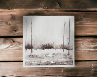 Watercolor Painting • Monochrome Series • Fine Art Print