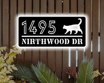 Custom House Number Sign,LED Number Box,Personalized Address Plaque,Illuminated House Sign,Door Sign,LED Light Box,Address Number Sign