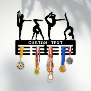 Cabide de medalha com nome personalizado, monograma, presentes personalizados, 12 degraus para medalhas e fitas, exibição de medalhas, cabide de medalha esportiva personalizado