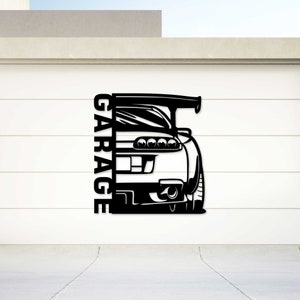 Letrero metálico personalizado para coche, letreros para garaje, letrero con nombre, decoración del hogar, letrero metálico para garaje, letrero para cueva de hombre, regalos para mecánicos, taller, para papá.