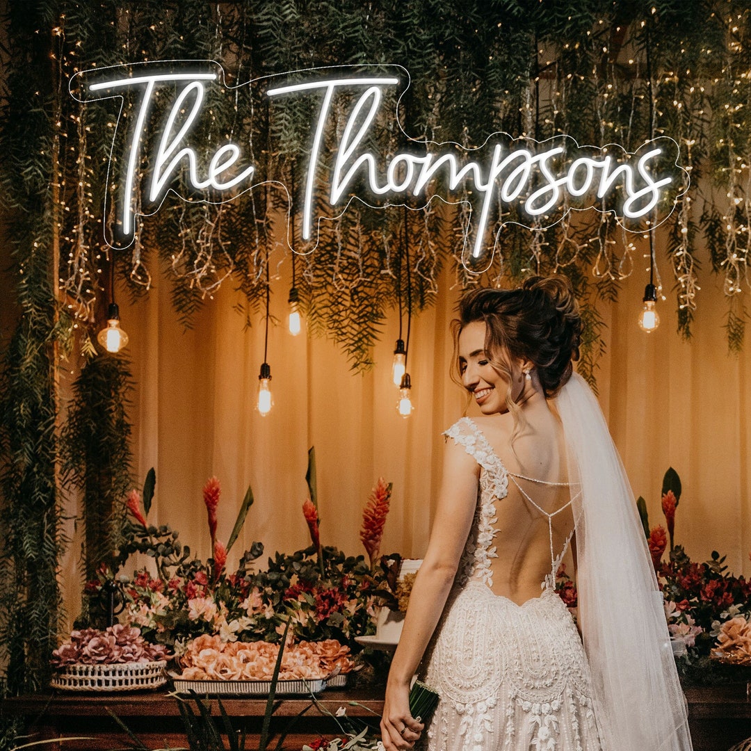 Custom Neon Sign Wedding Decor Wedding Neon Sign Led Lights