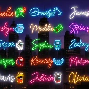 Letrero de neón personalizado: Letreros retro de arcade, decoración de salas de juegos, decoración de dormitorio con luces LED, Gamer Tag personalizado, Twitch, decoración de cuevas masculinas
