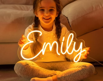 Custom Neon Name Sign, Personalized Nursery & Kids Room Decor, Birthday Party Gift