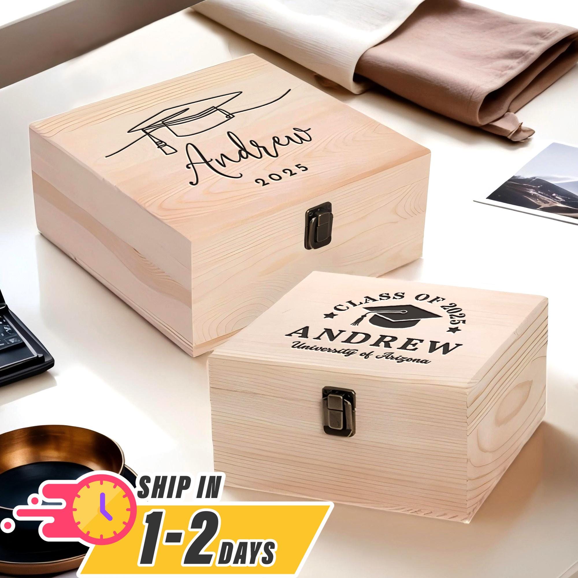 Custom Graduation Memory Box,personalized Gift Box, Graduation Gift ...