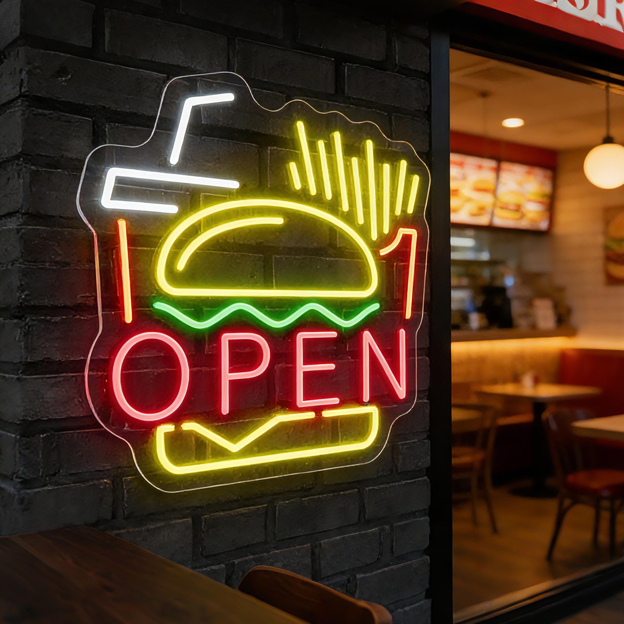 Custom Neon Sign Round Logo Sign, Business Logo Sign Wall, Light up ...