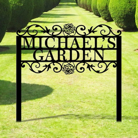 Personalzed Metal Garden Sgn Wth Stakes Mothers Day Gft - Etsy