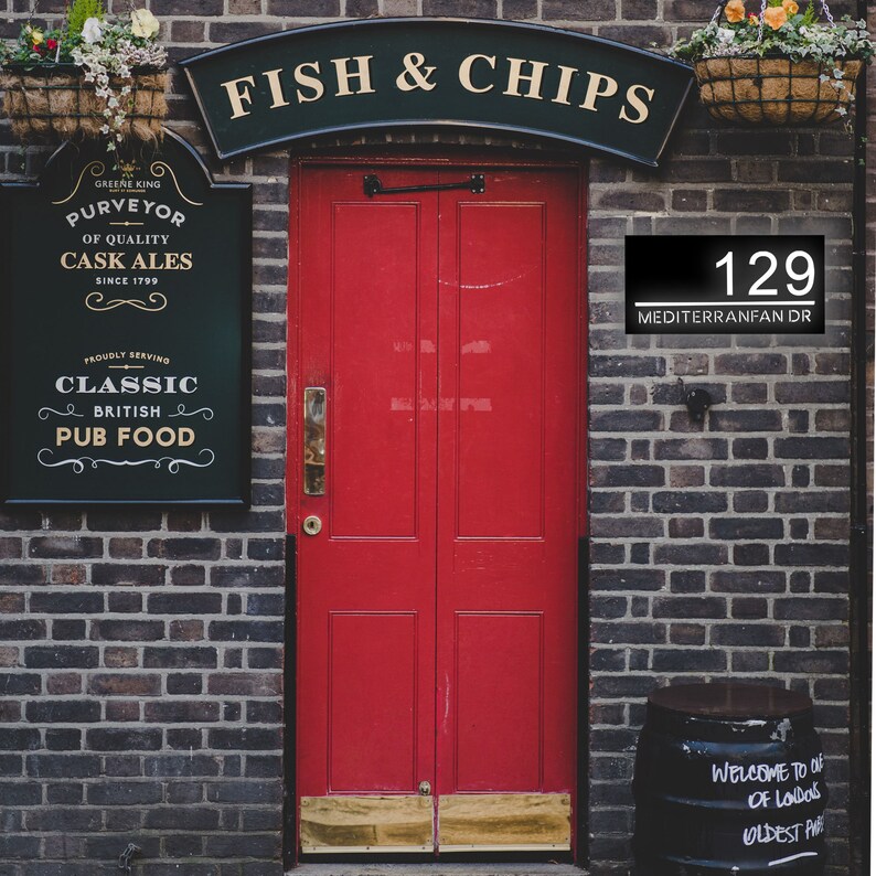 Custom LED Number Box House Number Sign LED Light Box Etsy