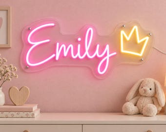 Custom Name Neon Sign for Kids Personalized Neon Sign for Bedroom, Truck Custom LED Lights Kids Room Decor,Home Decor Birthday Gift for Kids