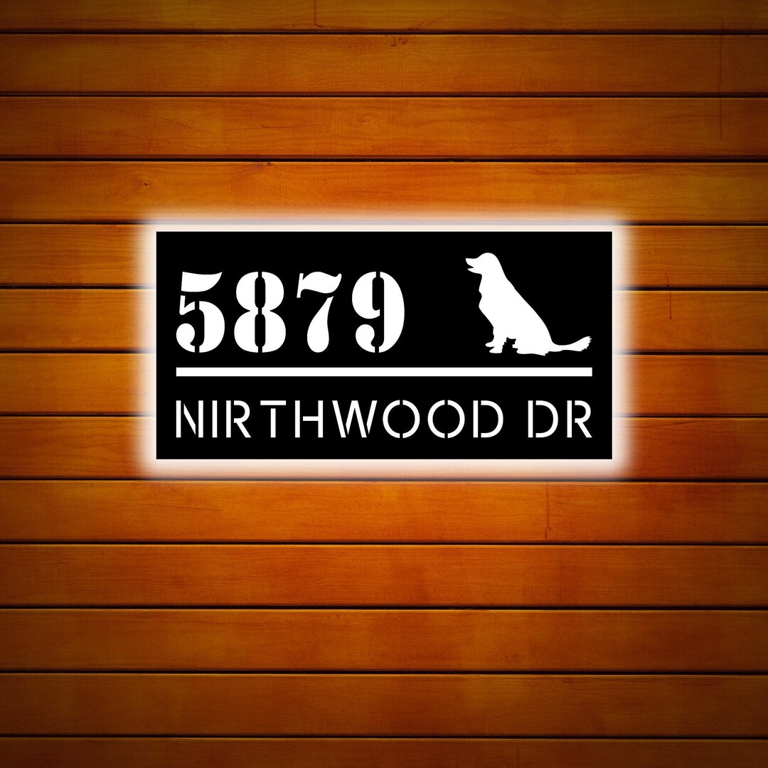 Custom LED Number Box, House Number Sign, LED Light Box, Address Number