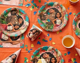 Moana Birthday Party Supplies: Tropical Island Theme Decorations