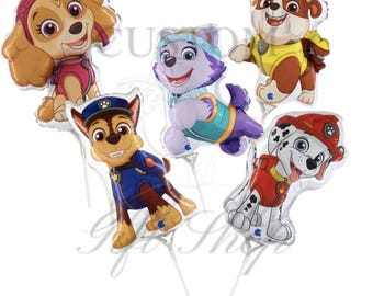 Paw Patrol Foil Balloons – Official GRABO S.R.L. Licensed Birthday Decorations
