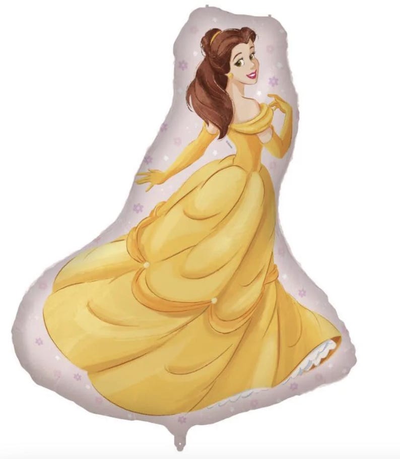 Princess of Disney birthday table ware decorations & Balloons | Ariel Sleeping Beauty Cinderella Snow white Jasmine Cartoon kids birthday Bella 38"