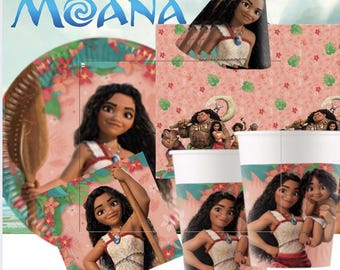 Moana Birthday Party Supplies: Tropical Island Theme Decorations