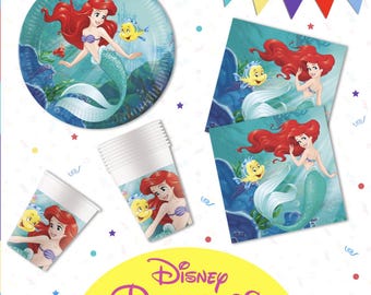 Ariel Mermaid Party Supplies – Tableware, Balloons & Fun Decorations for Kids