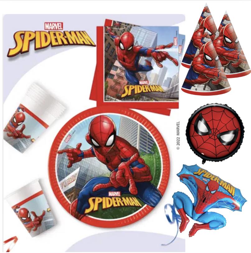 Spider-Man Party Supplies - Balloons, Plates, Napkins, Cups, Banner, Straws & Invitations for Kids' Birthday