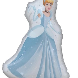 Princess of Disney birthday table ware decorations & Balloons | Ariel Sleeping Beauty Cinderella Snow white Jasmine Cartoon kids birthday Cinderella 38"