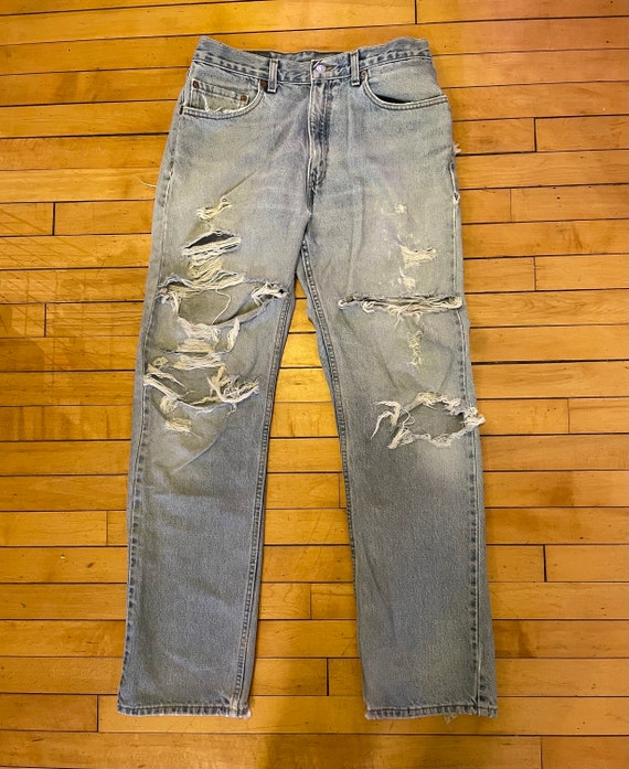 Vintage 90s 1990s Levis 505 Regular Fit Light Was… - image 1