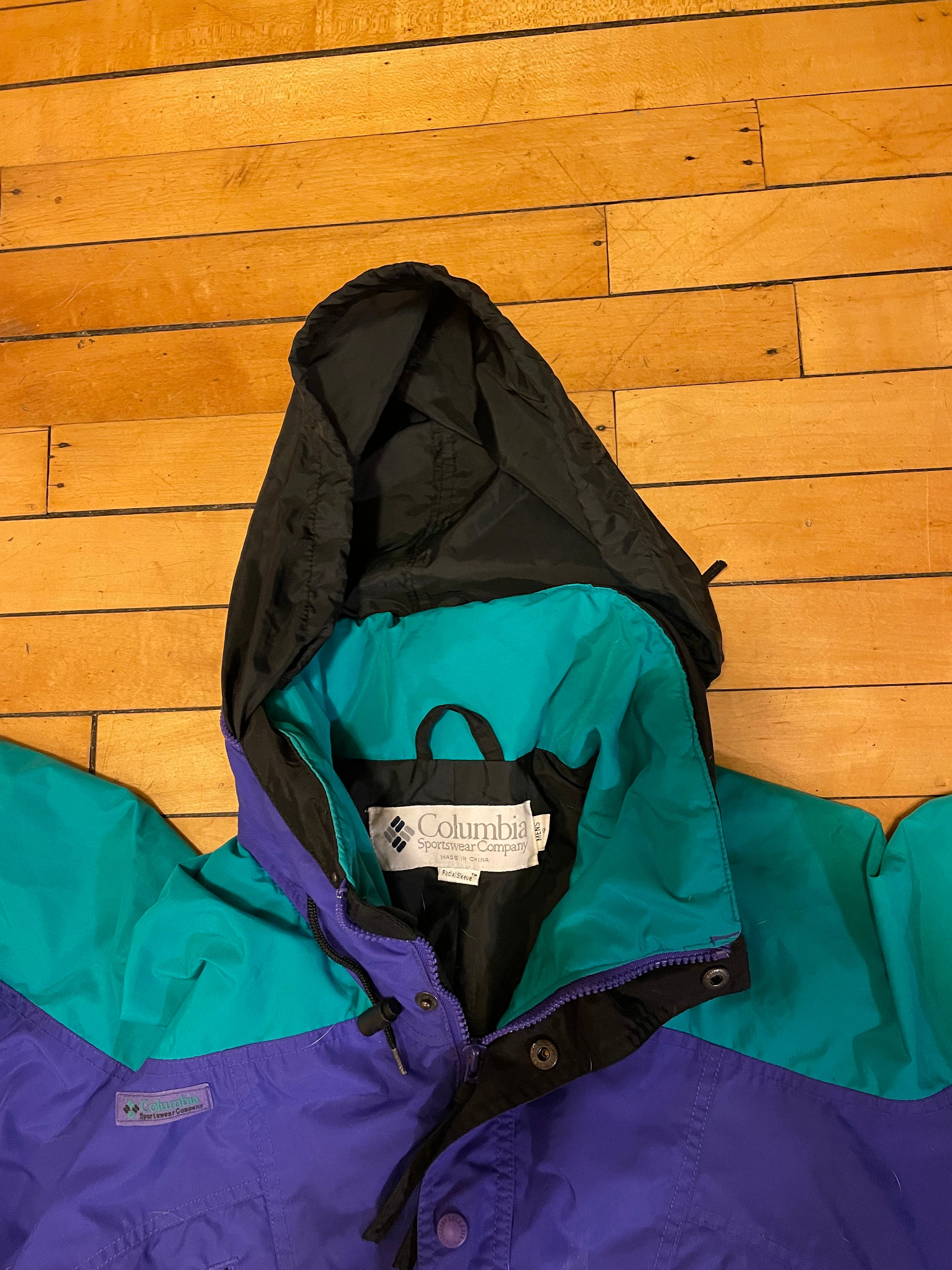 Vintage 90s 1990s Columbia Anorak Half Zip Pullover Jacket W