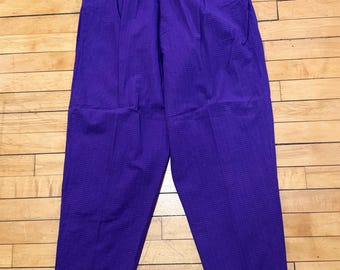 Vintage 90s Checkered High Waisted Pants - DEADSTOCK Essentials Sport - Size Large
