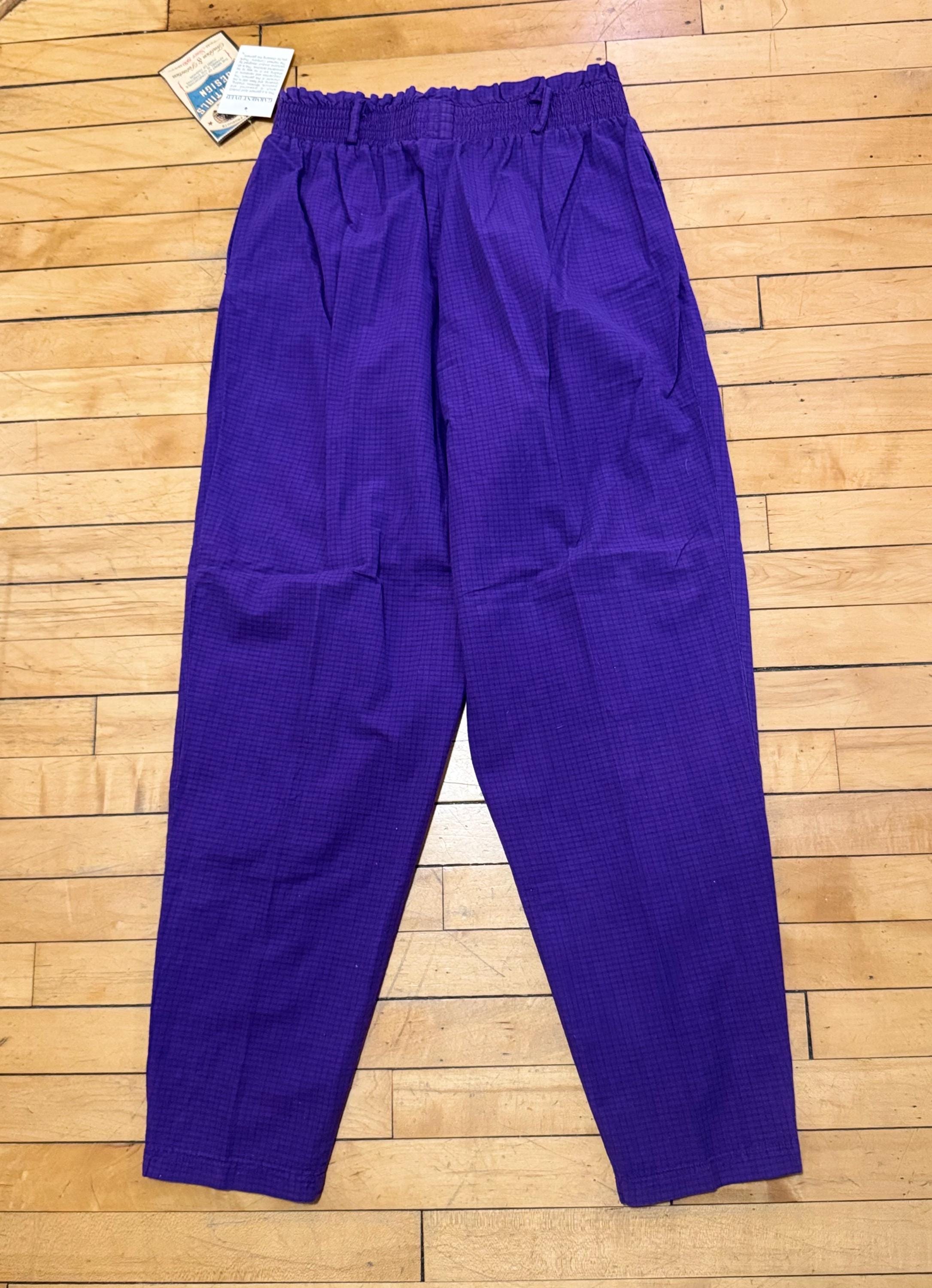 Vintage 90s Checkered High Waisted Pants - DEADSTOCK Essentials