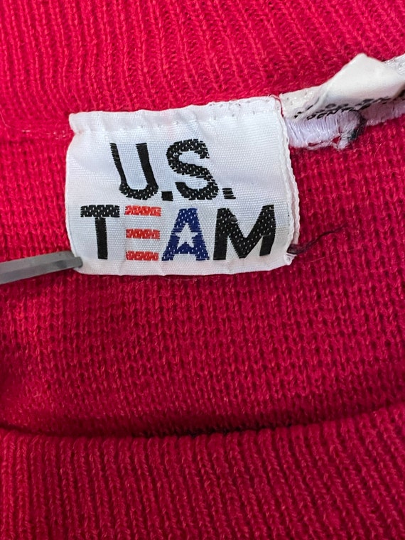 Vintage 70s-80s US Team Olympic Crewneck Pullover… - image 2