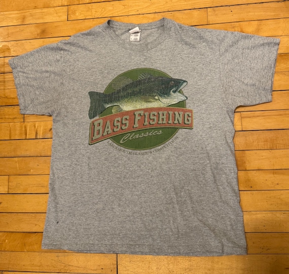 Vintage Y2K Fruit of The Loom Bass Fishing Classics, Largemouth Classics Competition Size XL