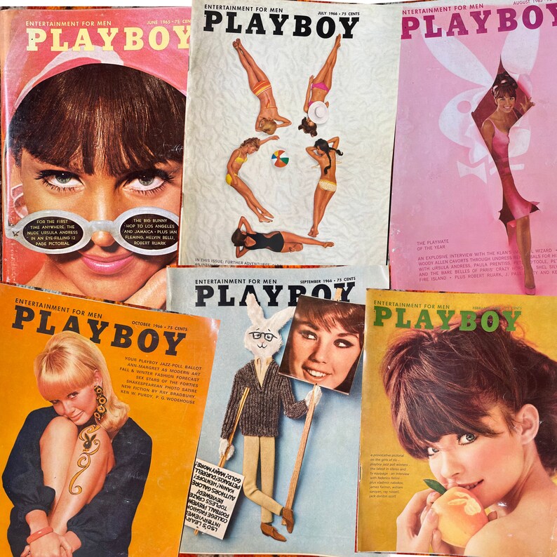 Vintage 1965 1966 Playboy Magazines Playboys Nude Photos - Etsy
